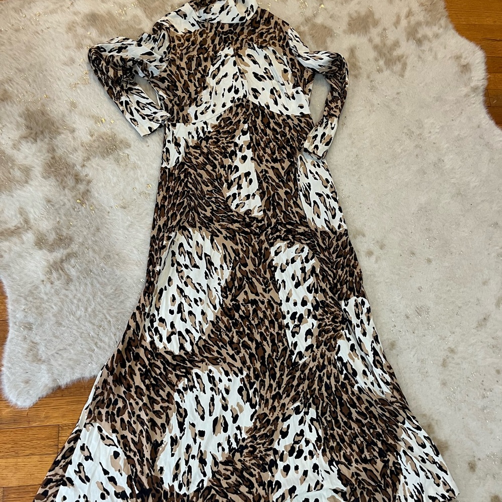 Vintage Jaree leopard print dress 1970s